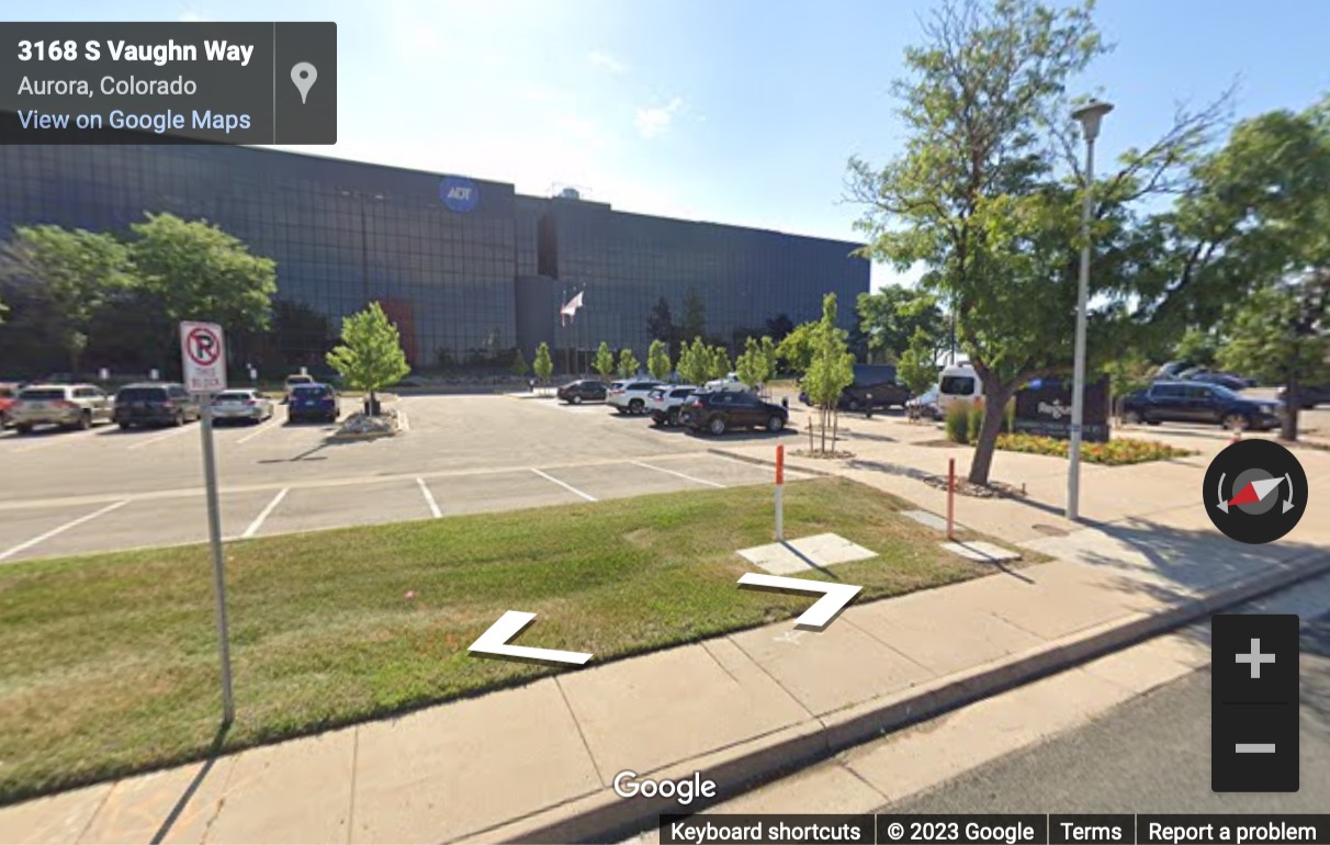 Street View image of 3190 S. Vaughn Way, Suite 550, Aurora, Illinois, USA