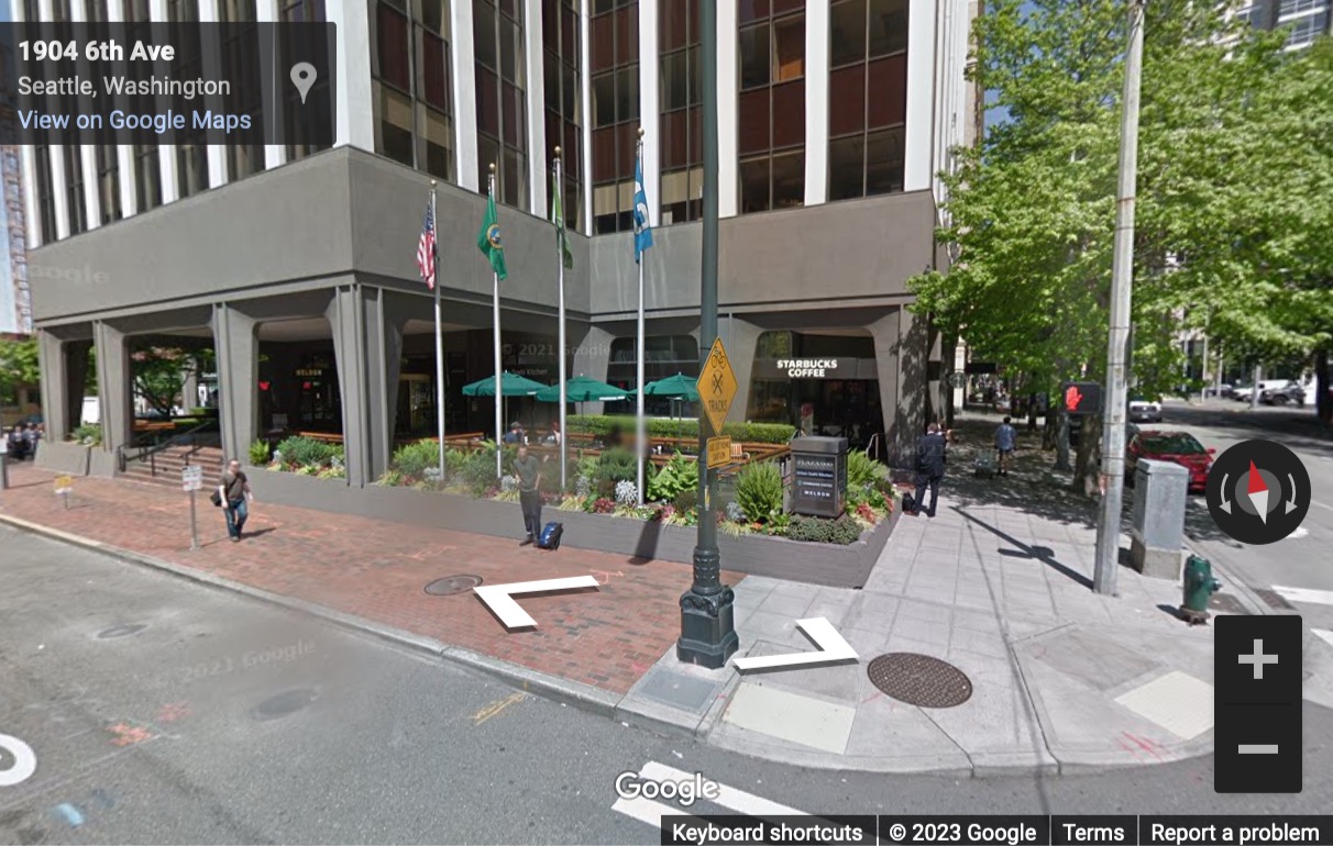 Street View image of Suites 300 & 400, 600 Stewart Street, Seattle, Washington, USA