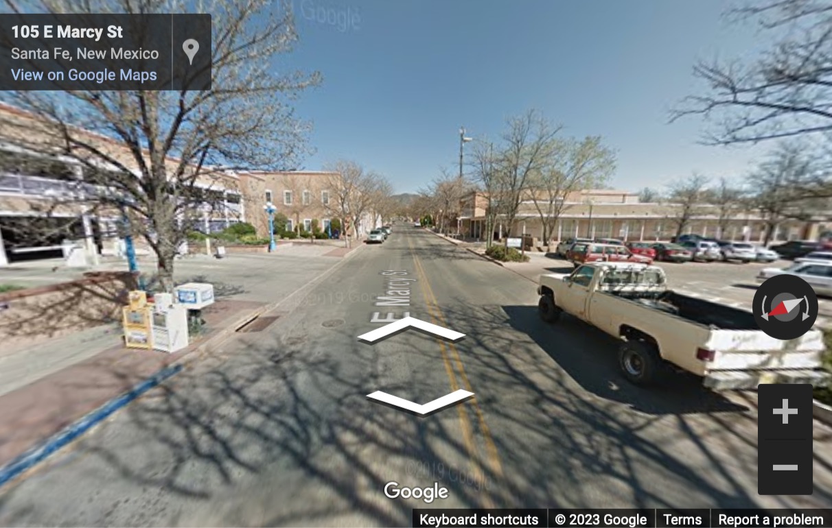 Street View image of 150 Washington Avenue, Suite 201-220, Santa Fe, New Mexico, USA