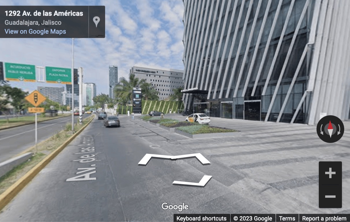 Street View image of Av. Américas No. 1500, Col. County Club, Guadalajara, Jalisco