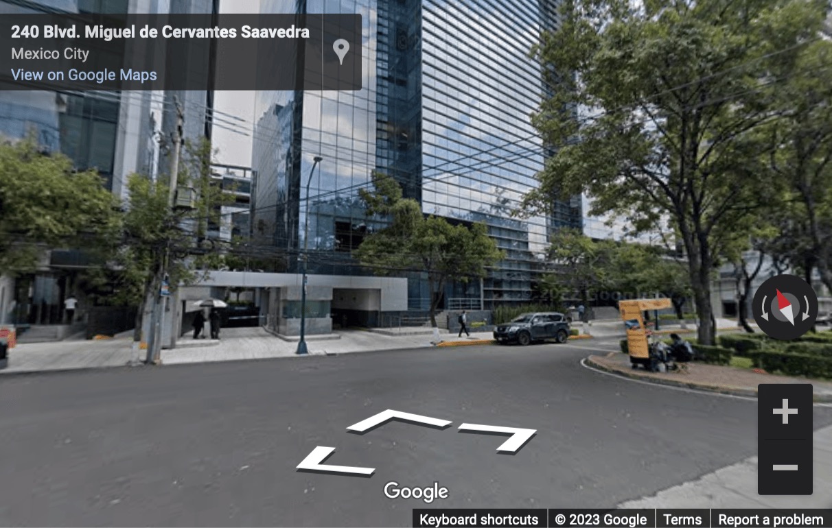 Street View image of Avenida Miguel de Cervantes Saavedra 233, Colonia Granada, Ciudad de México, Distrito Federal, Mexic