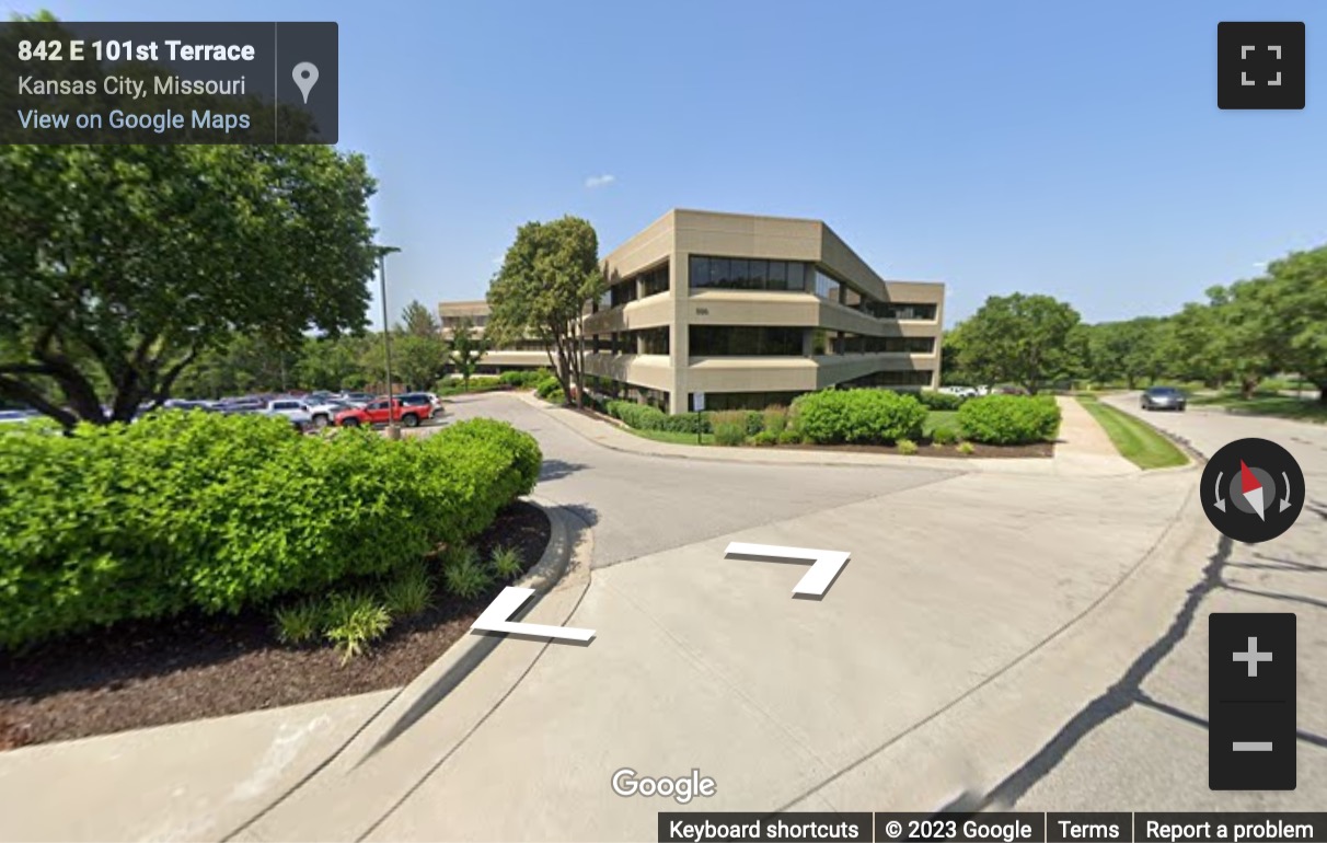 Street View image of 800 E. 101st Terrace, Suite 350, Holmes Corporate Centre Building, Kansas City