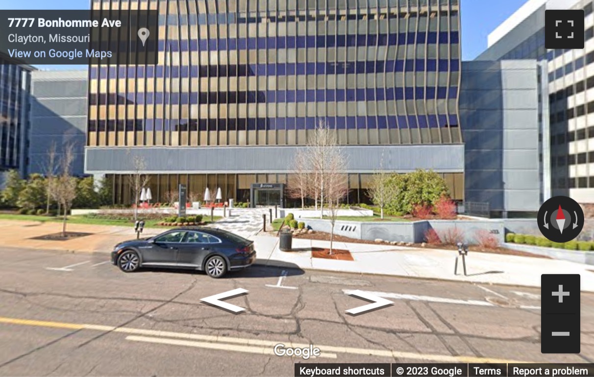 Street View image of 7777 Bonhomme Avenue, Suite 1800, Sevens Building, Clayton, Missouri, USA