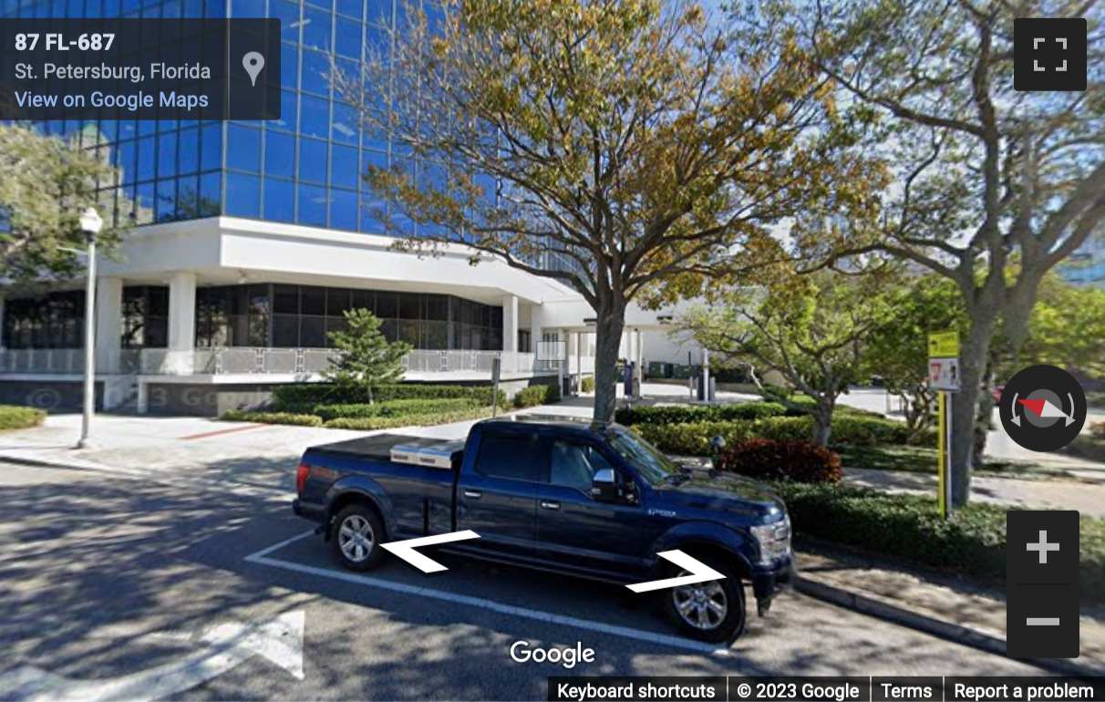 Street View image of 360 Central Avenue, Suite 800, First Central Tower, St Petersburg (Florida), Florida, USA