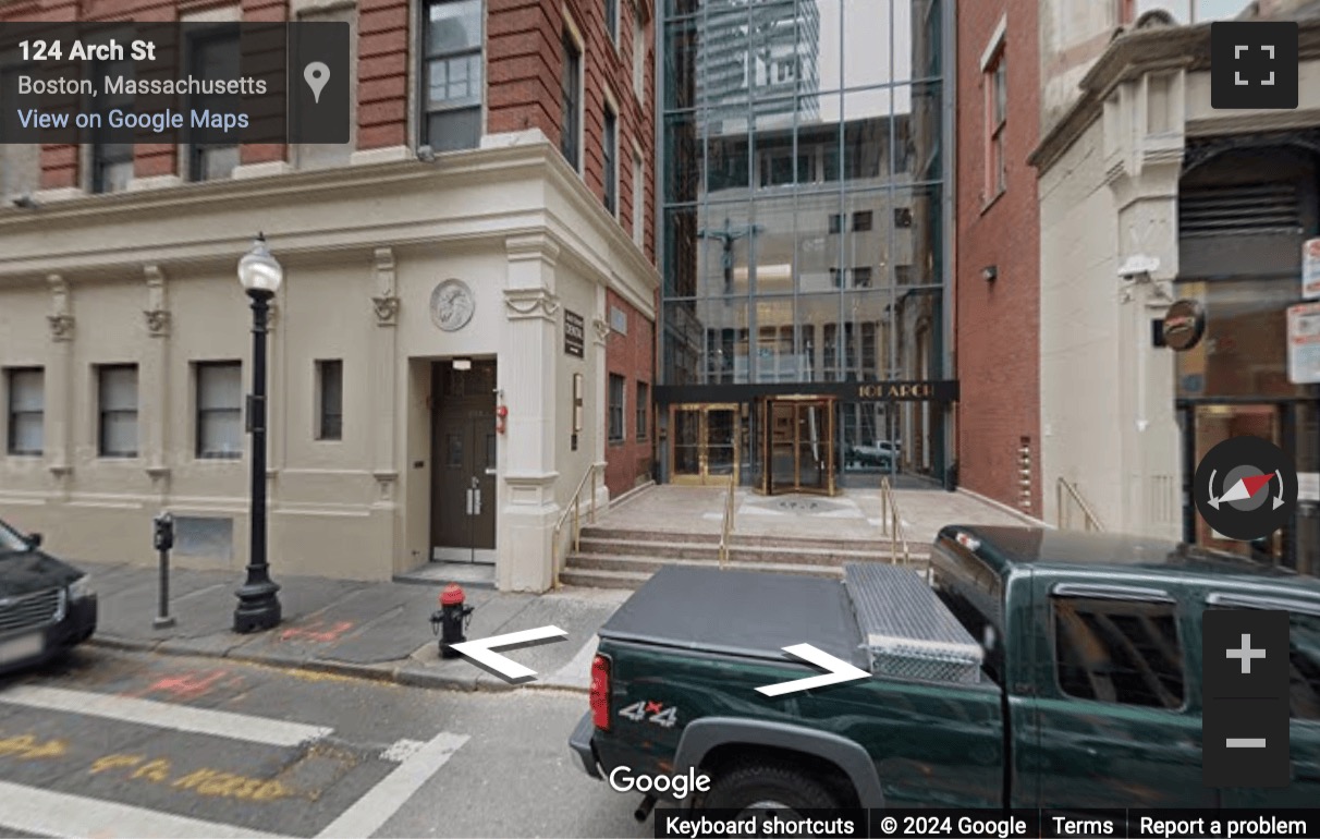 Street View image of 101 Arch Street, 8th Floor, Boston, Massachusetts, USA