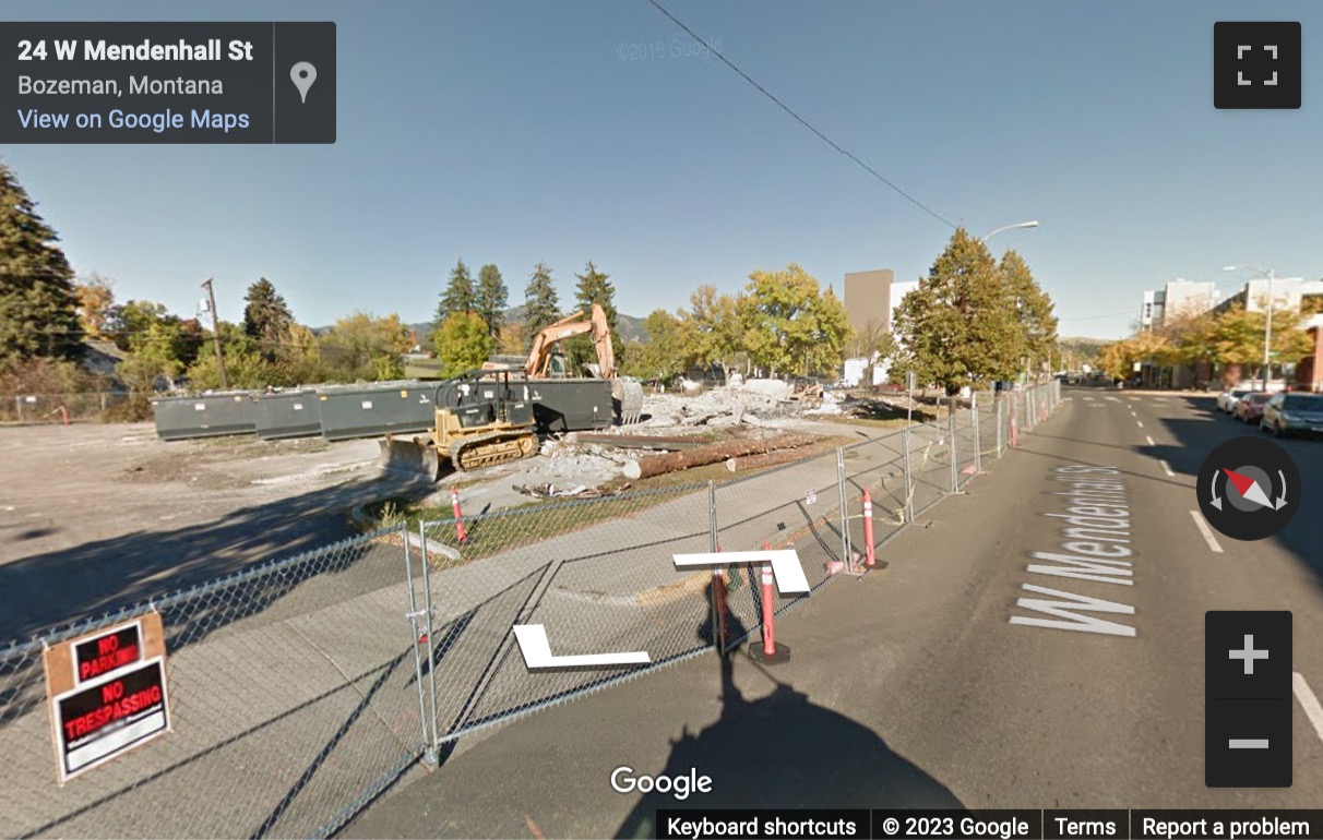 Street View image of 5 Mendenhall Street, Suite 200, Downtown Bozeman, Bozeman, Montana, USA