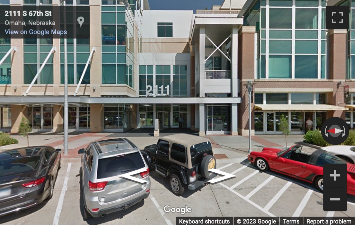 Street View image of Aksarben Village, 2111 South 67th Street, Omaha, Nebraska, USA