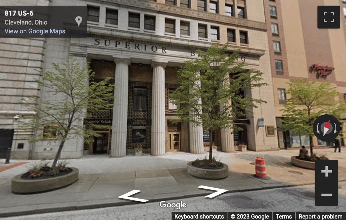 Street View image of 815 Superior Avenue, Superior Building, Cleveland, Ohio, USA