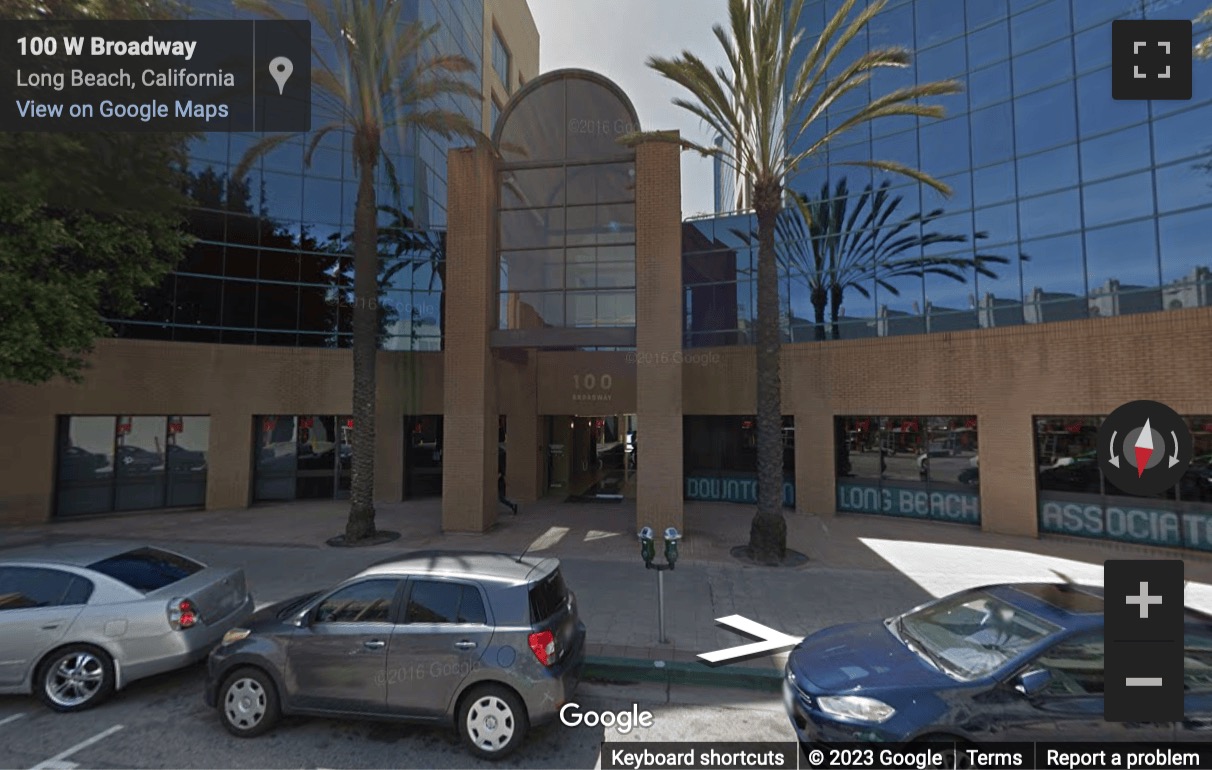 Street View image of 100 West Broadway, Long Beach, California, USA