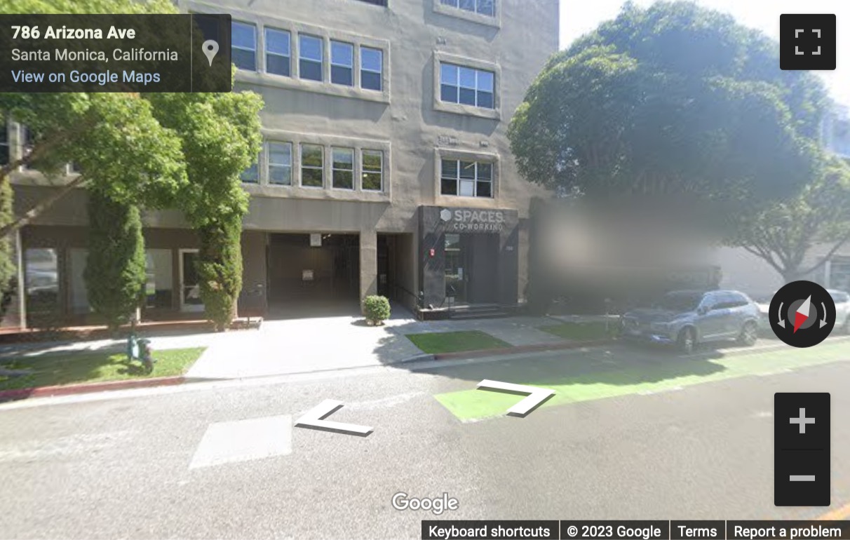 Street View image of 730 Arizona Avenue, California, Los Angeles, Spaces Santa Monica, Silicon Beach