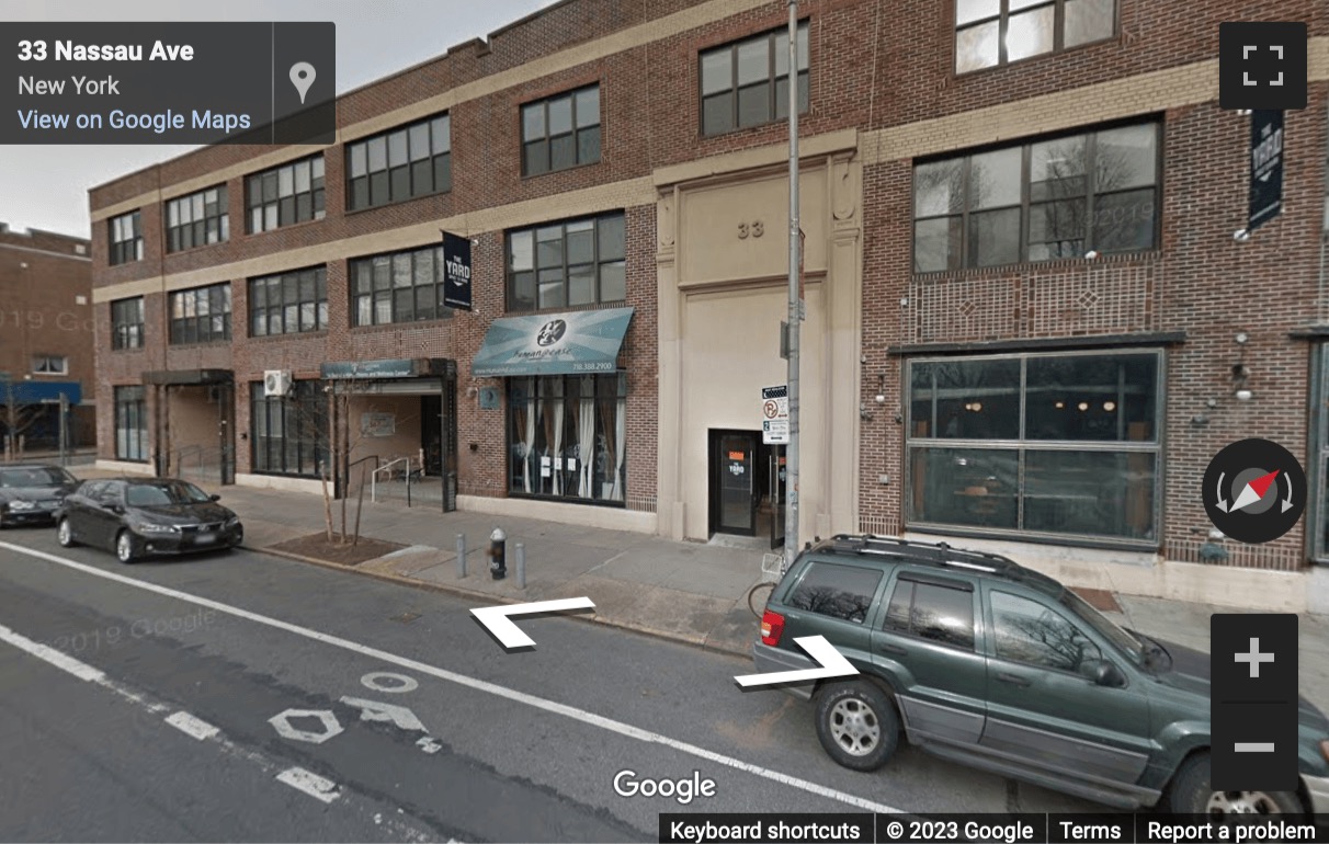 Street View image of 33 Nassau Avenue, 2nd floor, Brooklyn, New York City Area, USA