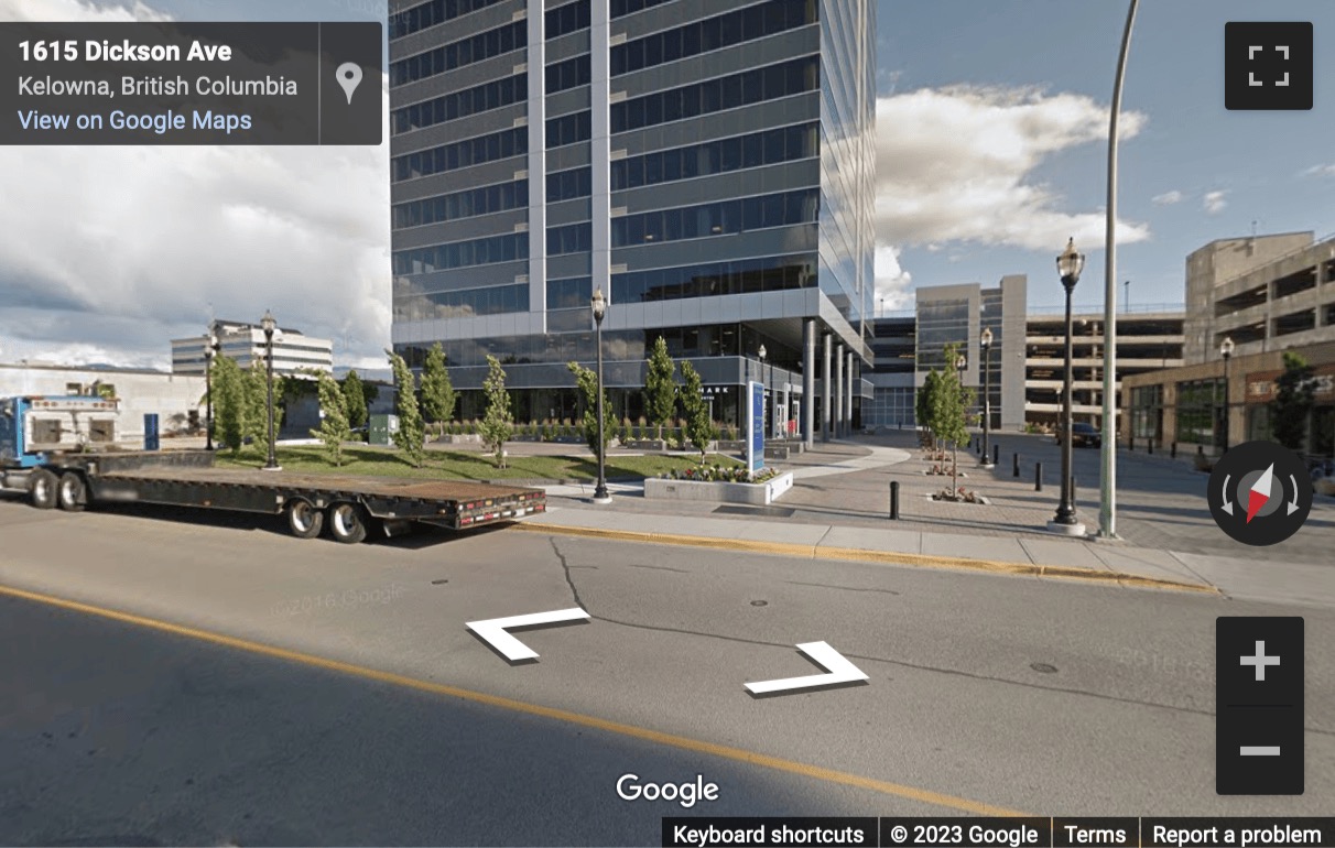 Street View image of 1631 Dickson Avenue, Suite 1100, Landmark, Kelowna, British Columbia, Canada