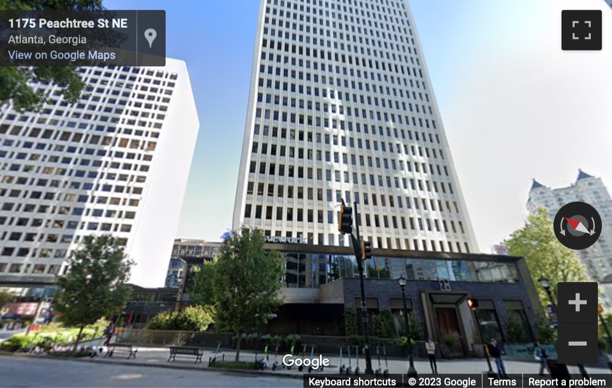 Street View image of Colony Square, 1175 Peachtree Street NE, Atlanta, Georgia