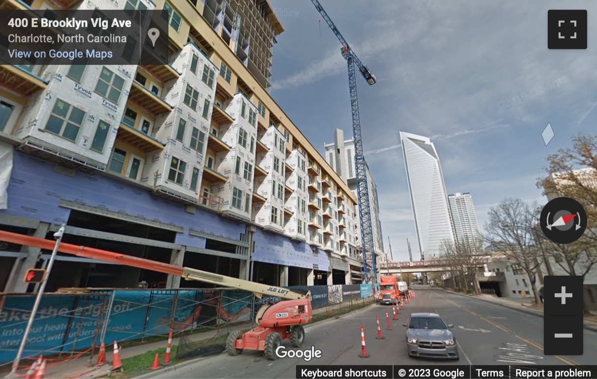 Street View image of Stonewall Station, 615 S College Street, Charlotte, North Carolina