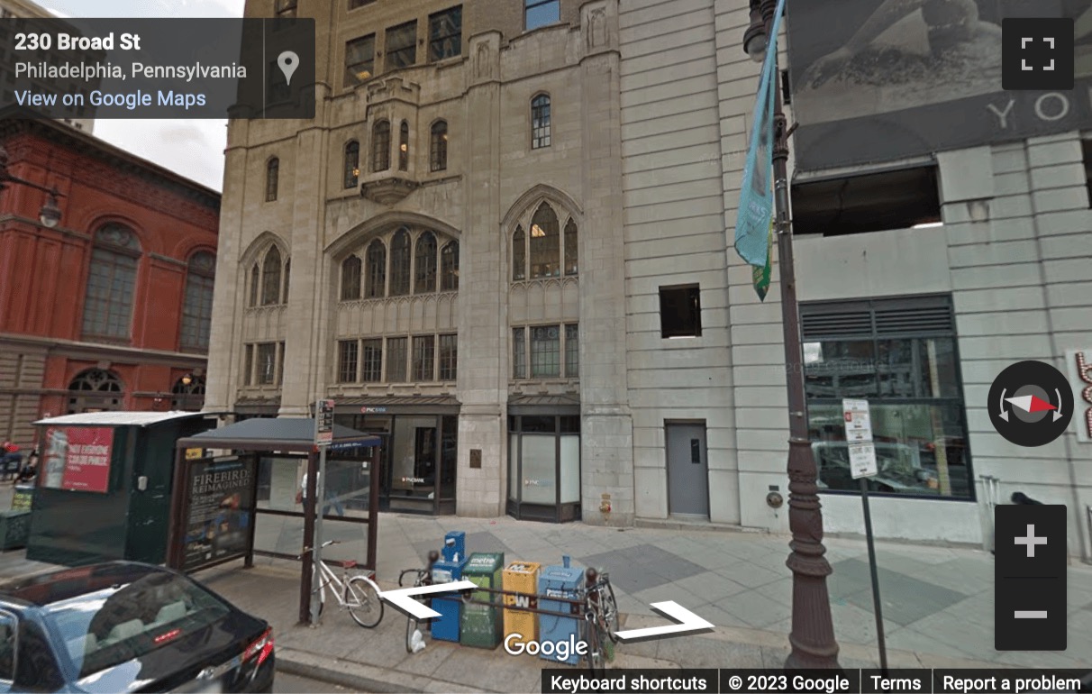 Street View image of 230 South Broad Street, 17th Floor, Philadelphia, Pennsylvania