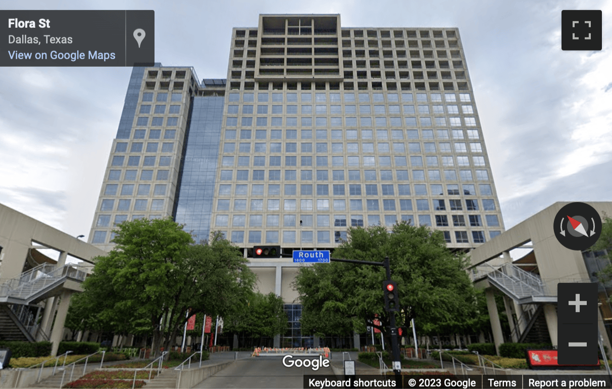 Street View image of 1722 Routh Street, Dallas, Texas