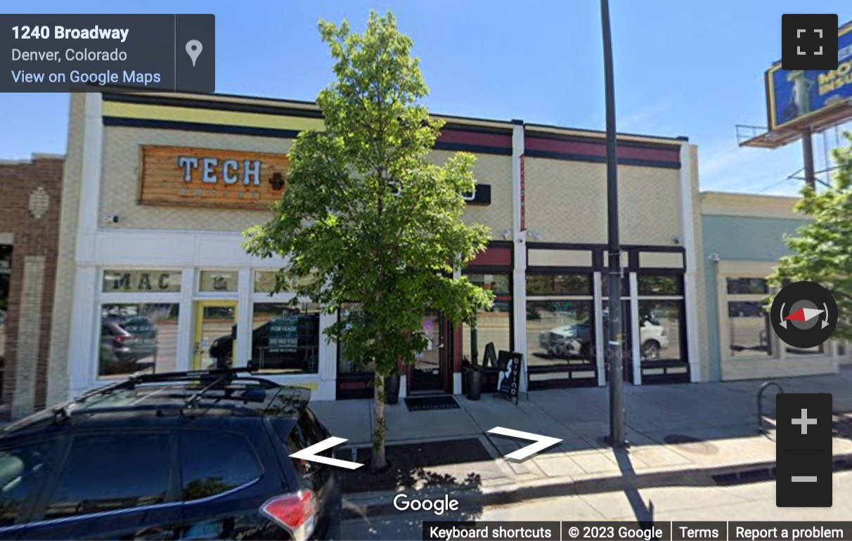 Street View image of 1238 S. Broadway, Denver, Colorado