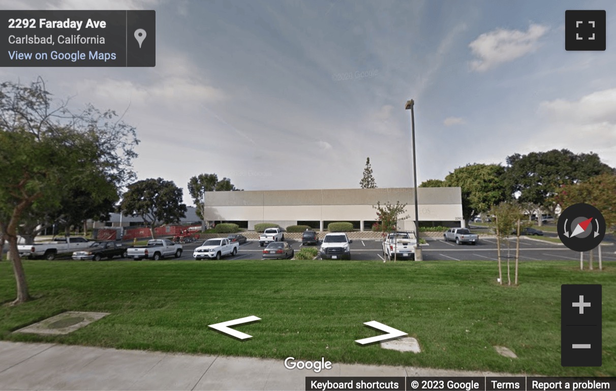 Street View image of 2292 Faraday Ave, Carlsbad, California