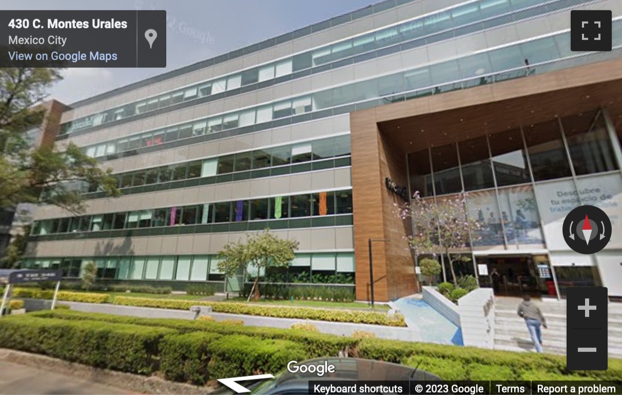 Street View image of WeWork Mexico City, Montes Urales 424, Virreyes Lomas de Chapultepec V Seccio