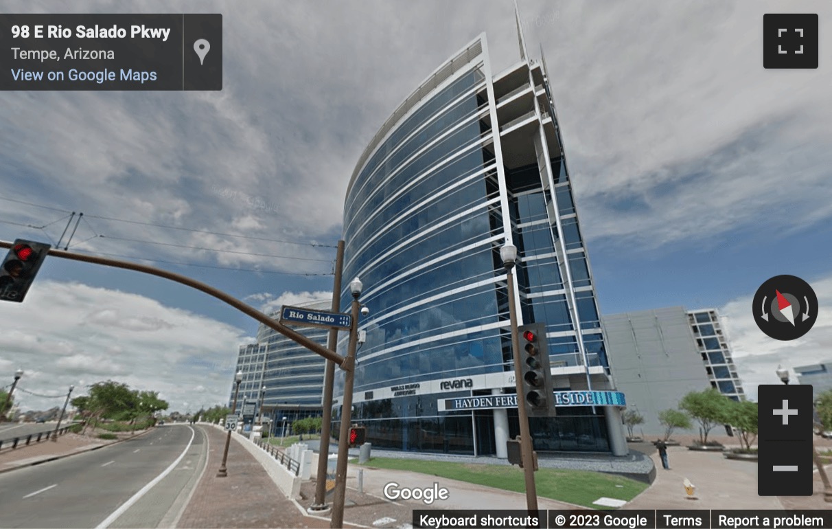 Street View image of Hayden Ferry Lakeside Center, 60 E Rio Salado Parkway, Suite 900, Tempe