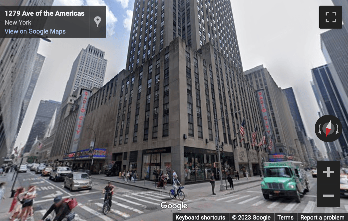 Street View image of 1270 6th Avenue, New York City