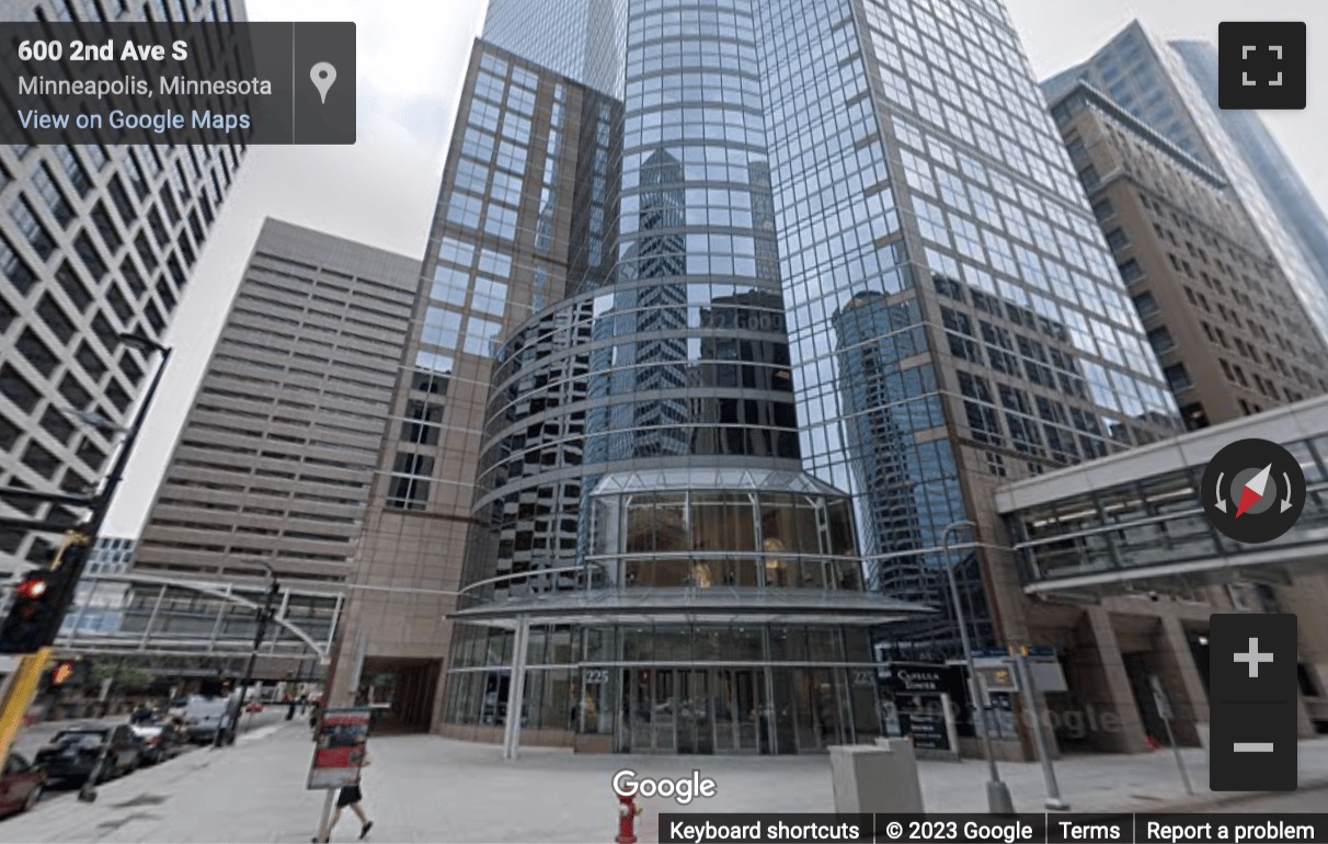 Street View image of Capella Tower, 225 South 6th Street, Minneapolis, Minnesota