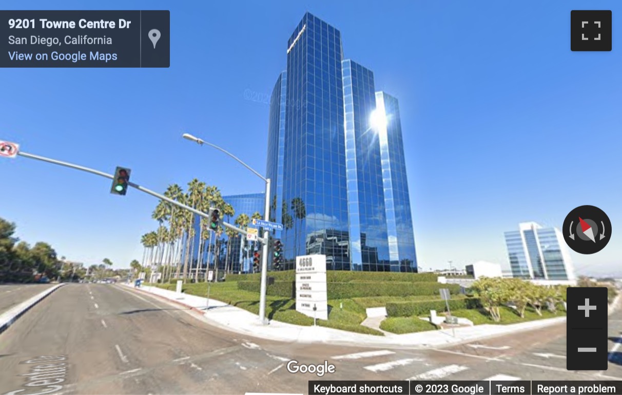 Street View image of 4660 La Jolla Village Drive, Suites 100 and 200, San Diego, California