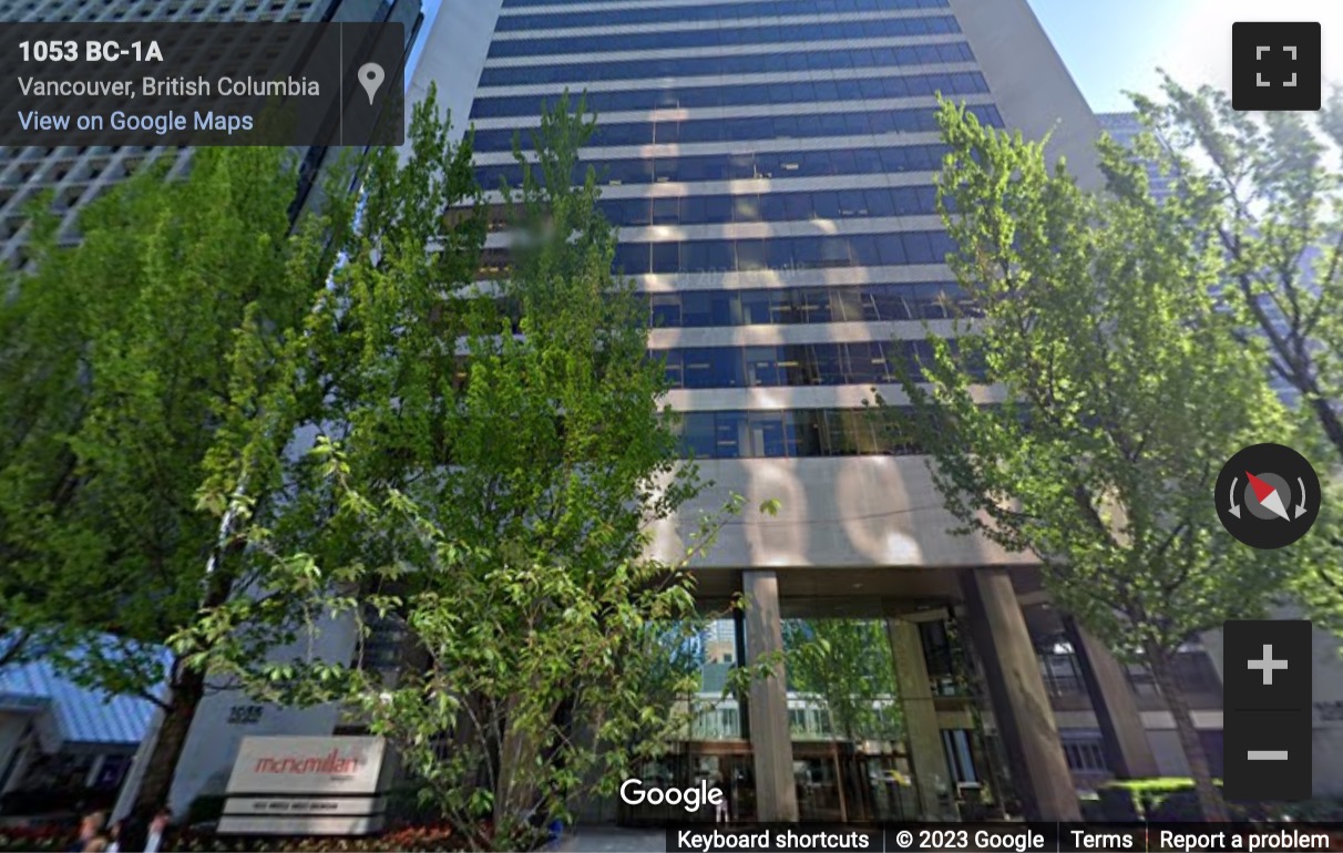 Street View image of 1055 West Georgia Street, Vancouver, British Columbia