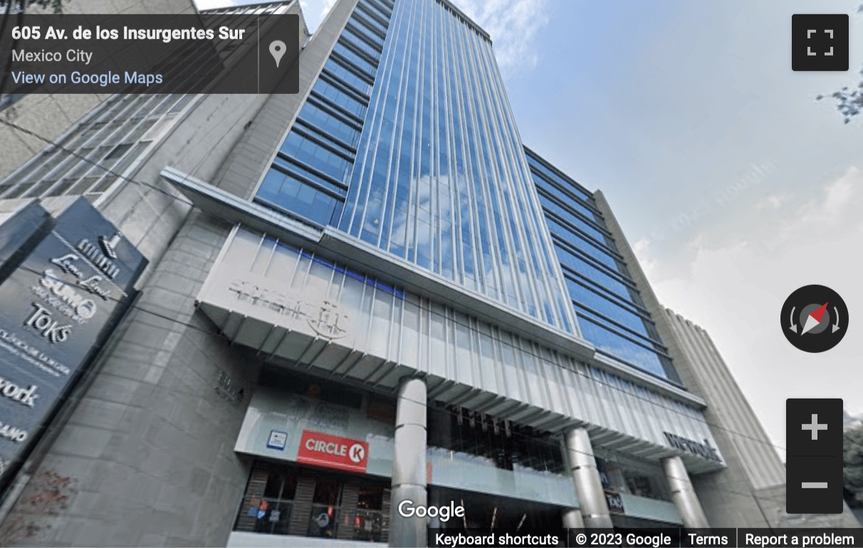 Street View image of Insurgentes Sur 601, Avenue de los Insurgentes 601, Mexico City