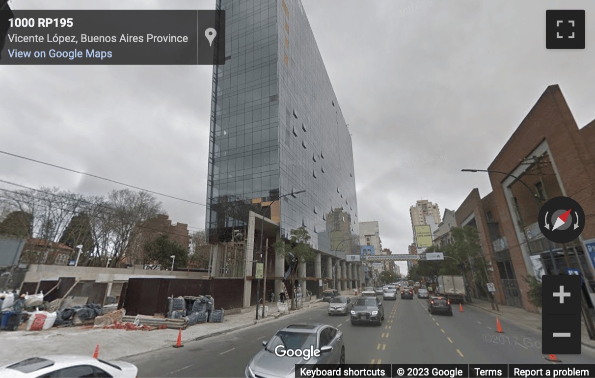 Street View image of Libertador 1000, Avenue Del Libertador 1000, Vicente Lopez, Buenos Aires