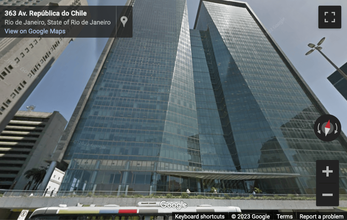 Street View image of Ventura Tower, Av Republica do Chile 330, 14 andar, Centro, Rio de Janeiro