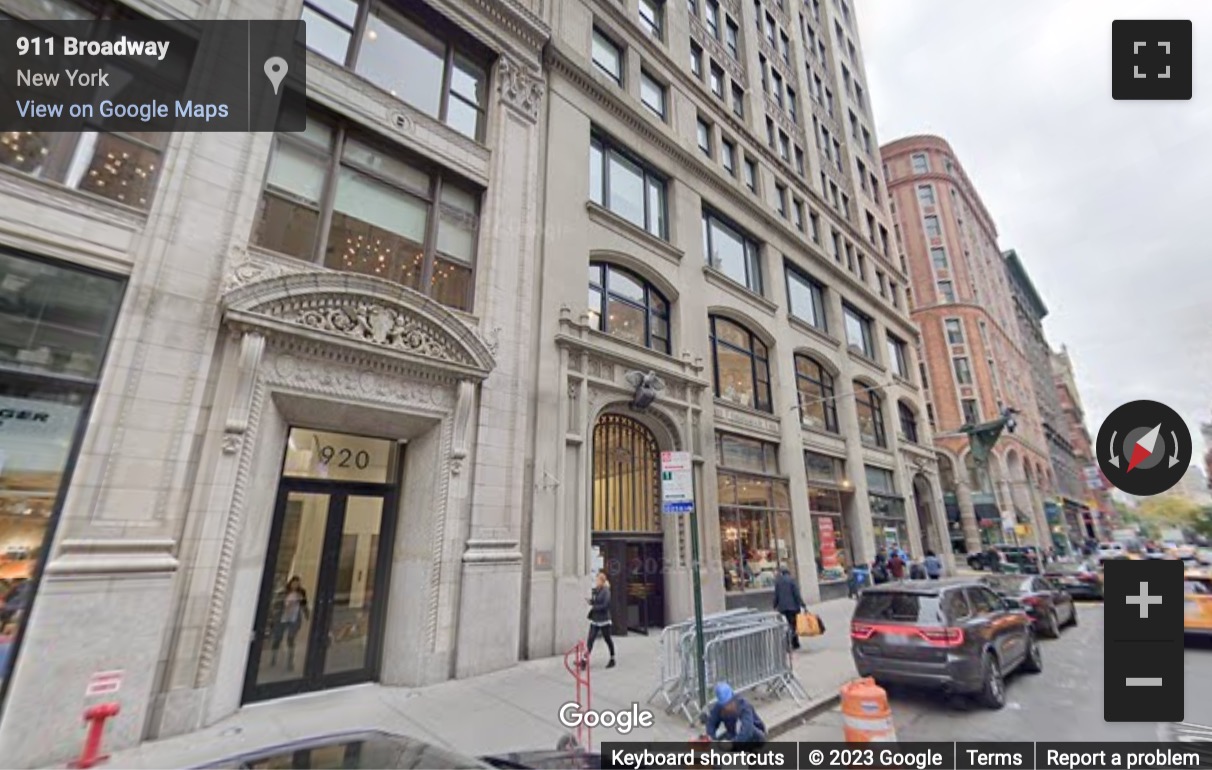 Street View image of 902 Broadway, New York City