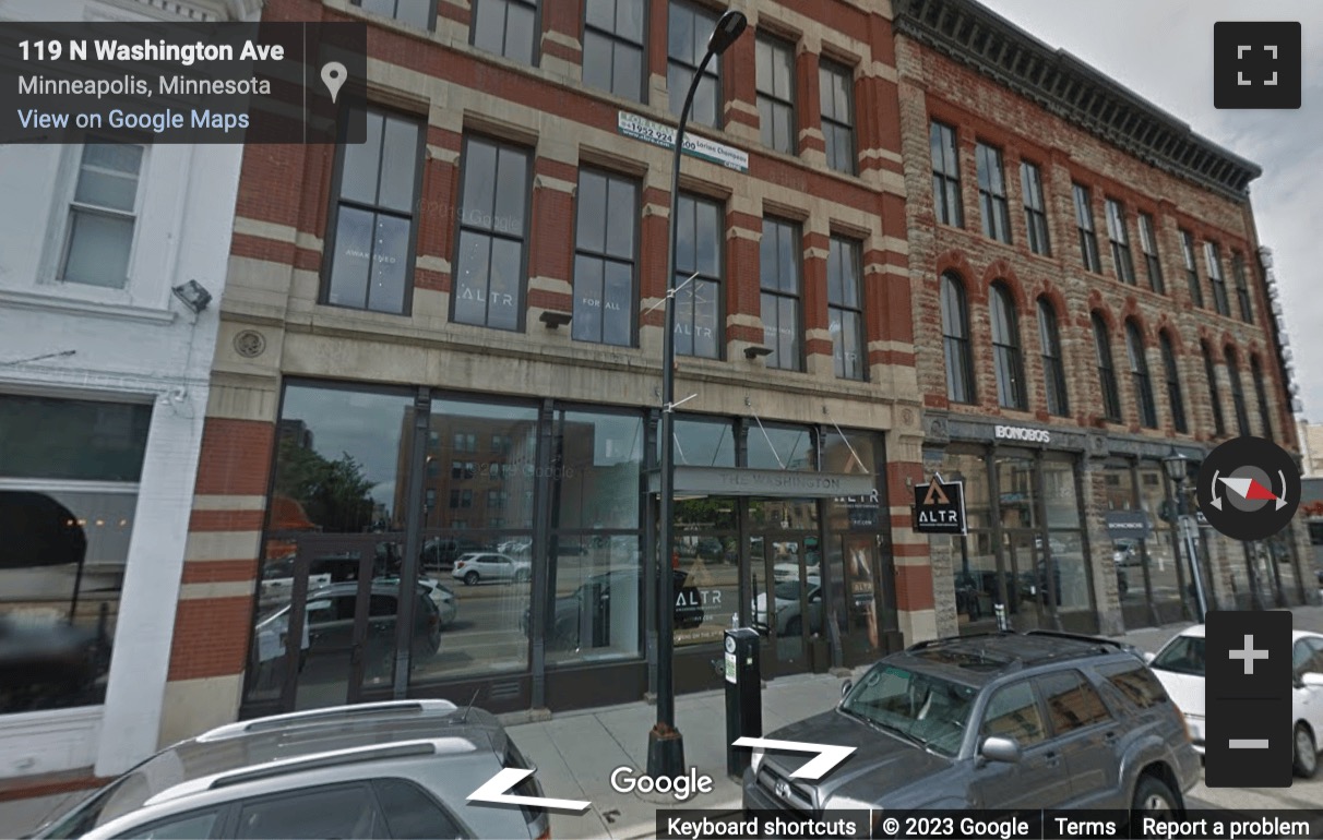 Street View image of 121 Washington Avenue, Minneapolis, Minnesota