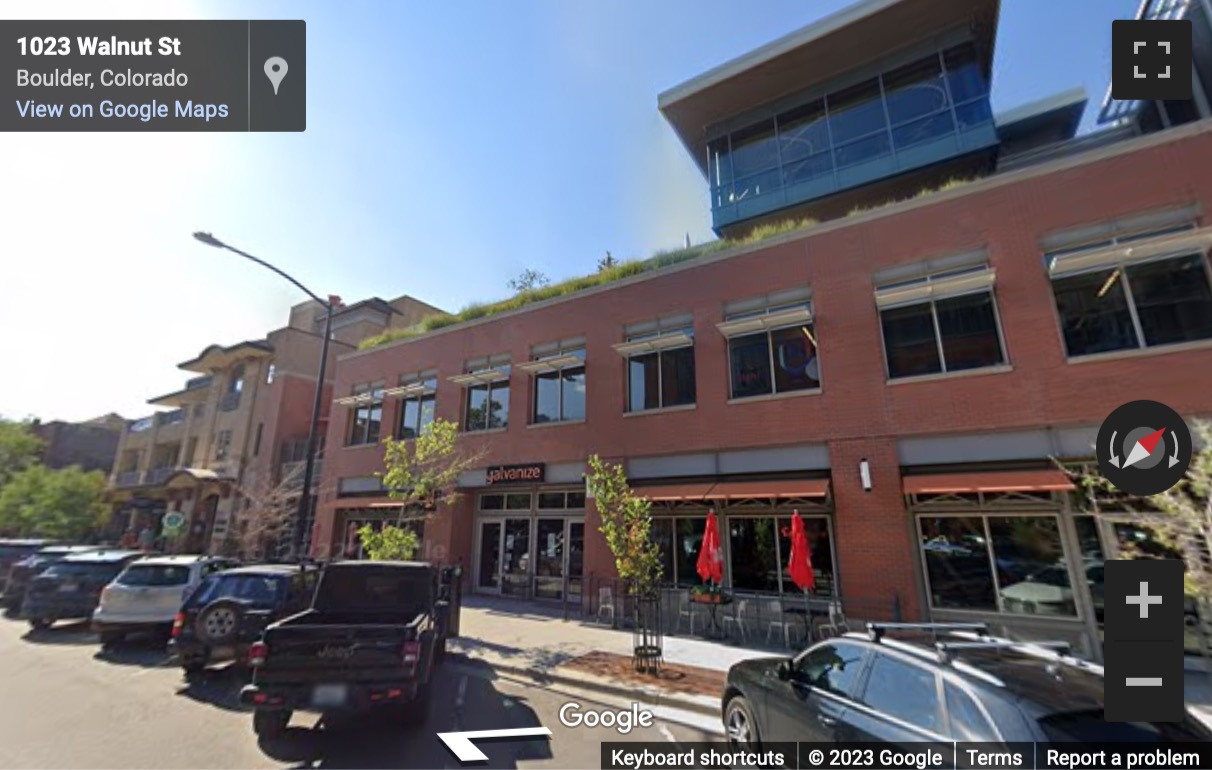 Street View image of 1023 Walnut Street, No. 1, Boulder, Colorado