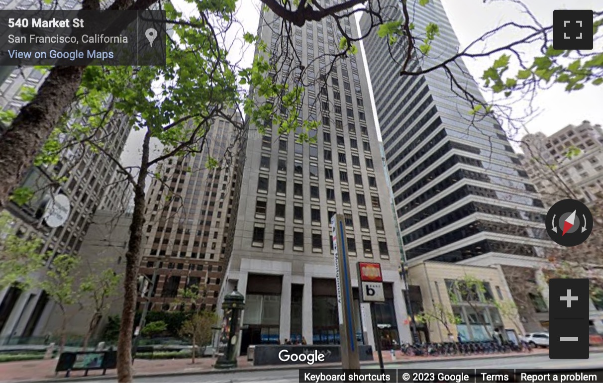 Street View image of 575 Market St, San Francisco, California