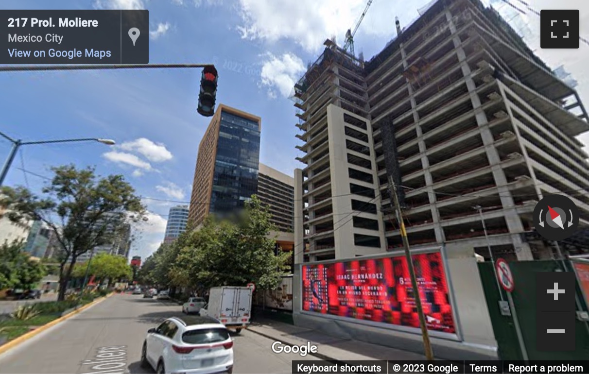 Street View image of Av. Ejército Nacional 769, Col. Ampliación Granada, Miguel Hidalgo, Mexico City