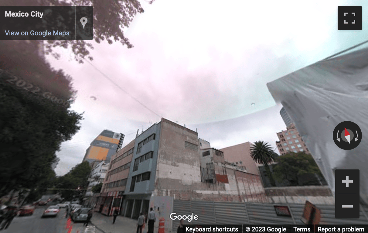 Street View image of Avenida Paseo de la Reforma No. 483, Cuauhtémoc, México, Distrito Federal, Mexico City