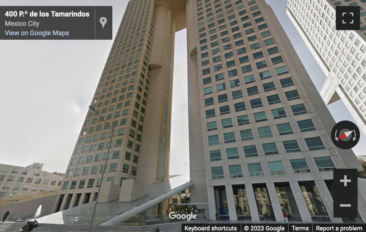 Street View image of Tower A, Paseo de Los Tamrindos, Mexico City