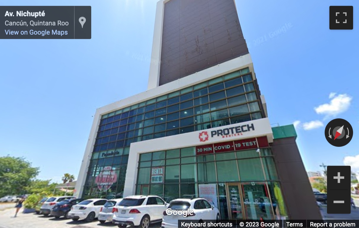 Street View image of Av. Acanceh Manzana 2 Lote 3 Piso 3-B SM 11, Cancún, Quintana Roo, C. P. 77580 Entre Av. Nichupte y