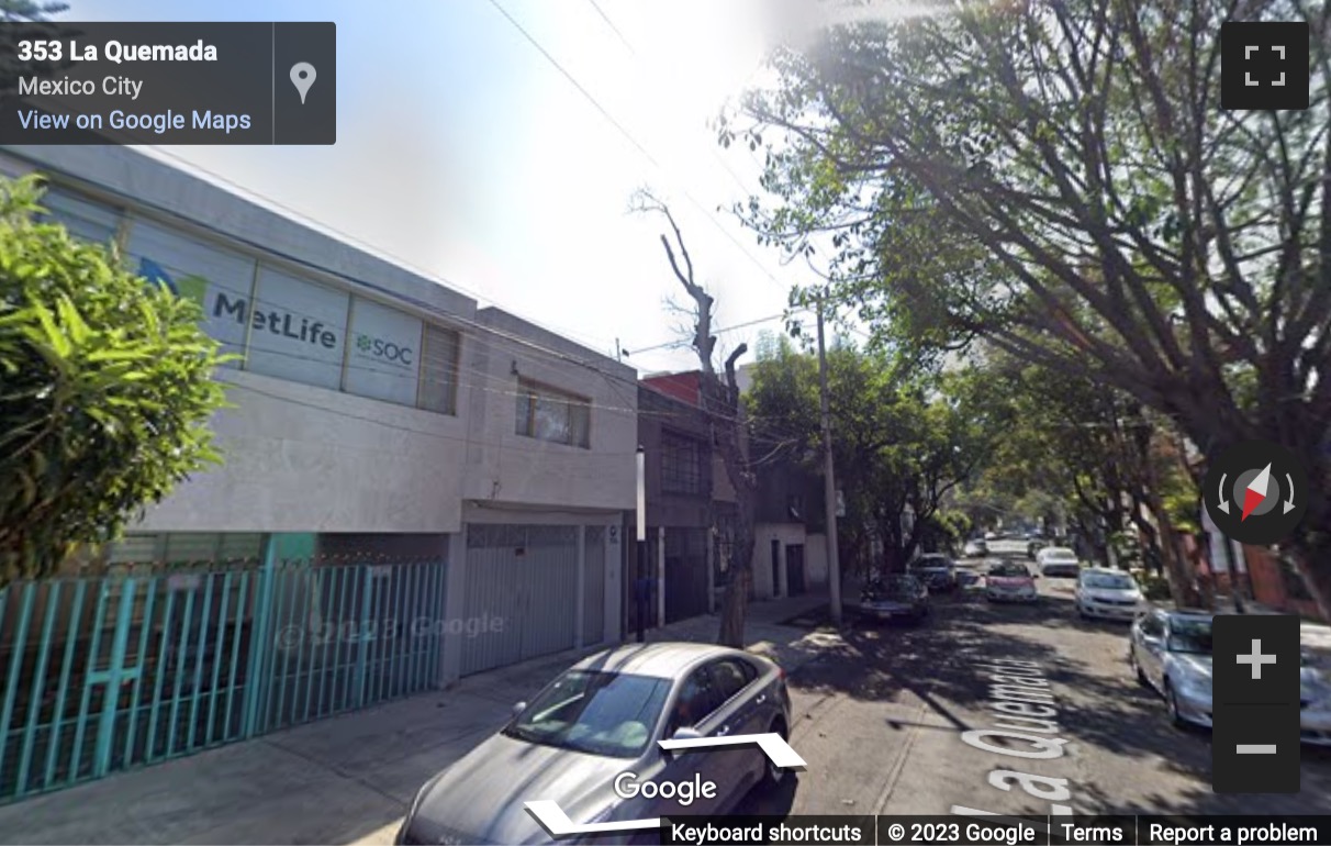 Street View image of La Quemada 358, Col. Narvarte, Ciudad de México CDMX, Mexico City