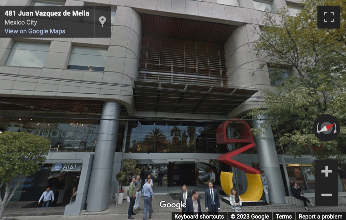 Street View image of Juan Vazquez de Mella 481, Polanco I Secc Segundo piso Local 200, 11510 Ciudad de México, CDMX, Mexi