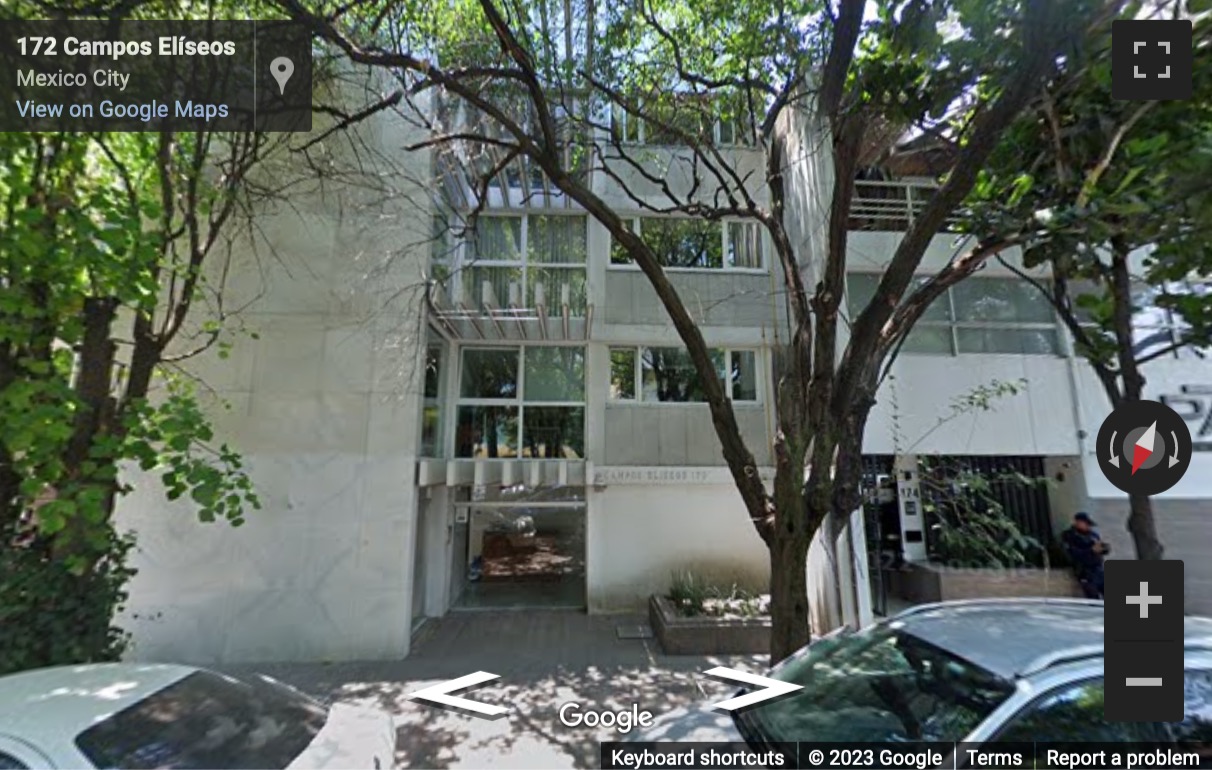 Street View image of Campos Elíseos 174, Polanco, Ciudad de México, CDMX, Mexico City