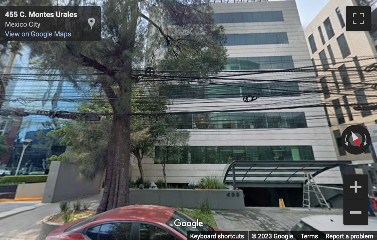 Street View image of Montes Urales 455 piso 1 y 2, Mexico City