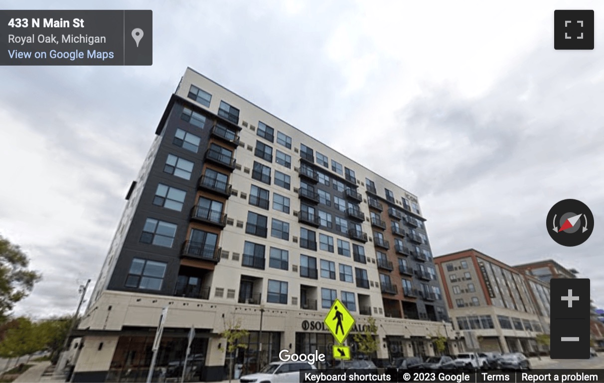 Street View image of 400 N. Main, Royal Oak, Michigan