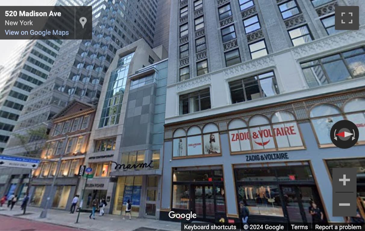 Street View image of 515 Madison Avenue, New York City