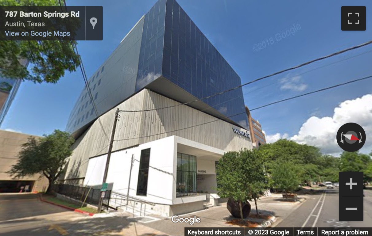 Street View image of 801 Barton Springs, Austin, Texas