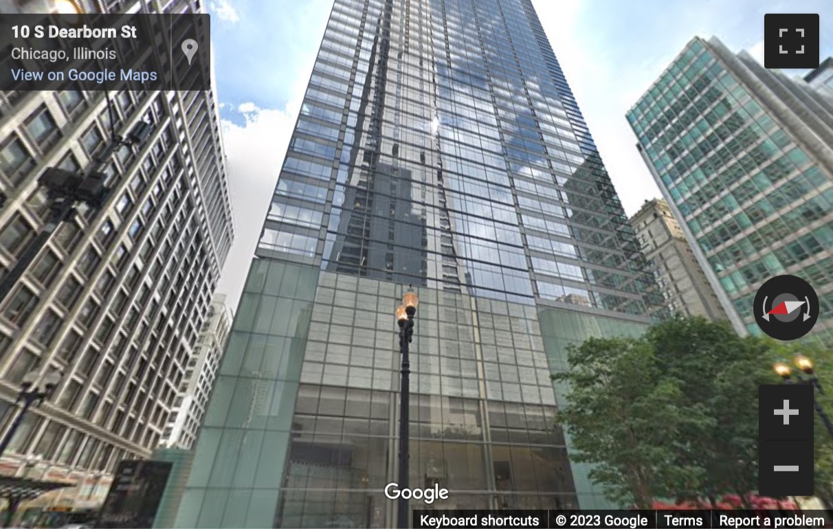 Street View image of 1 South Dearborn St, Chicago, IL 60603, Illinois