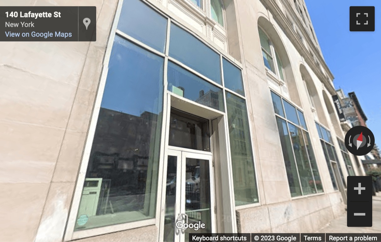 Street View image of 148 Lafayette Street, New York, New York City