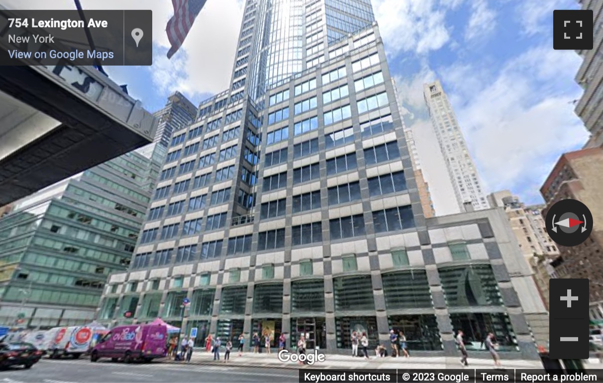 Street View image of 750 Lexington Avenue, New York City