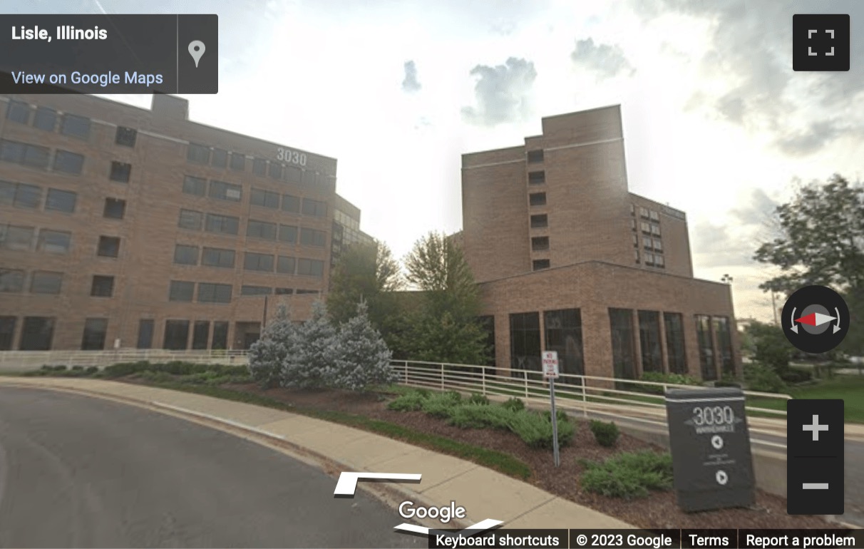 Street View image of 3030 Warrenville Road, Lisle, Illinois